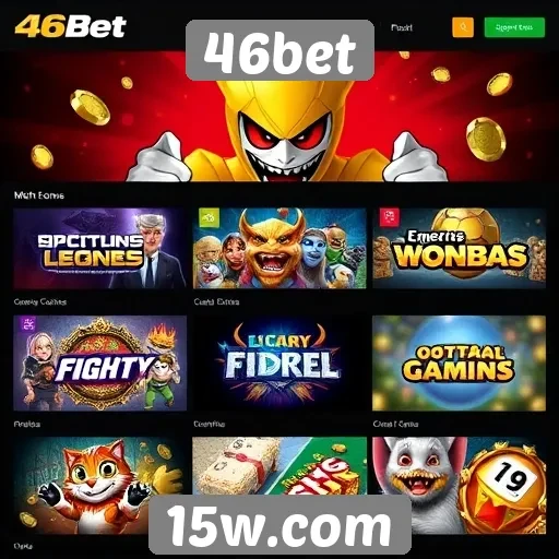 A variedade de jogos disponíveis no 46bet